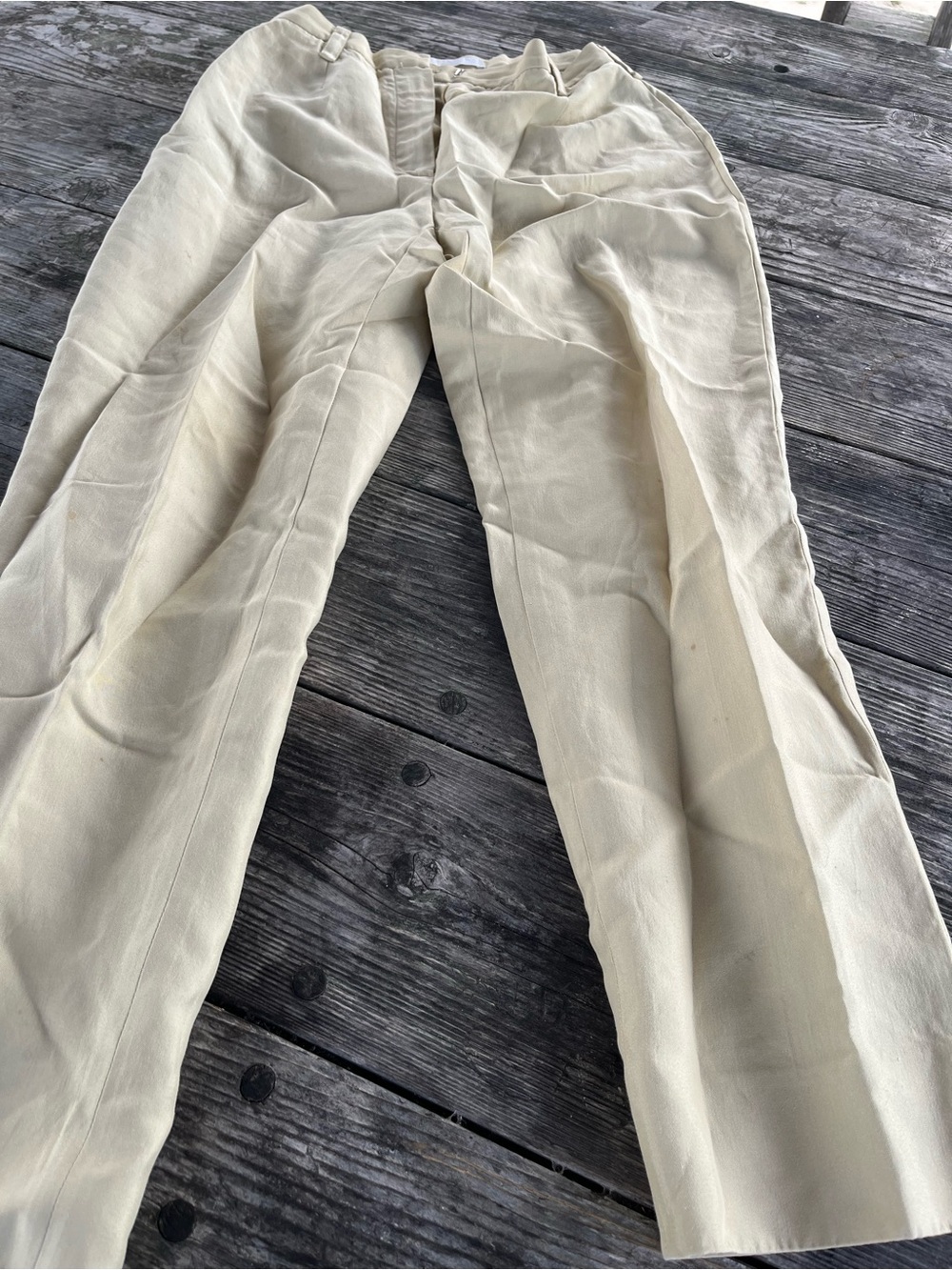 PRADA WOMENS sz 40 Cream Casual Pants USA 8